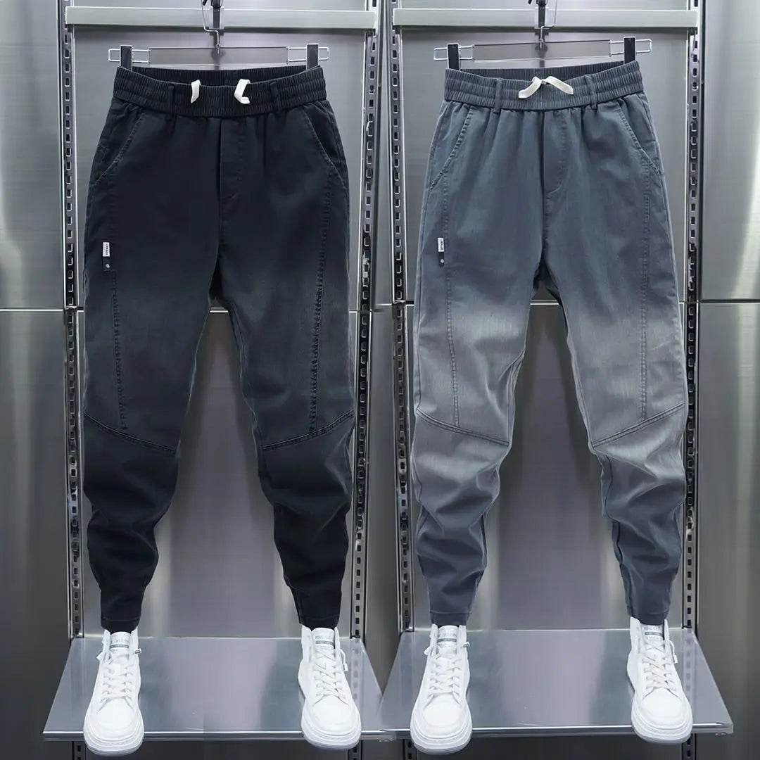 Luxury Men's Casual Loose Fit Denim Jeans - Spring & Autumn Streetwear - Buy Center US