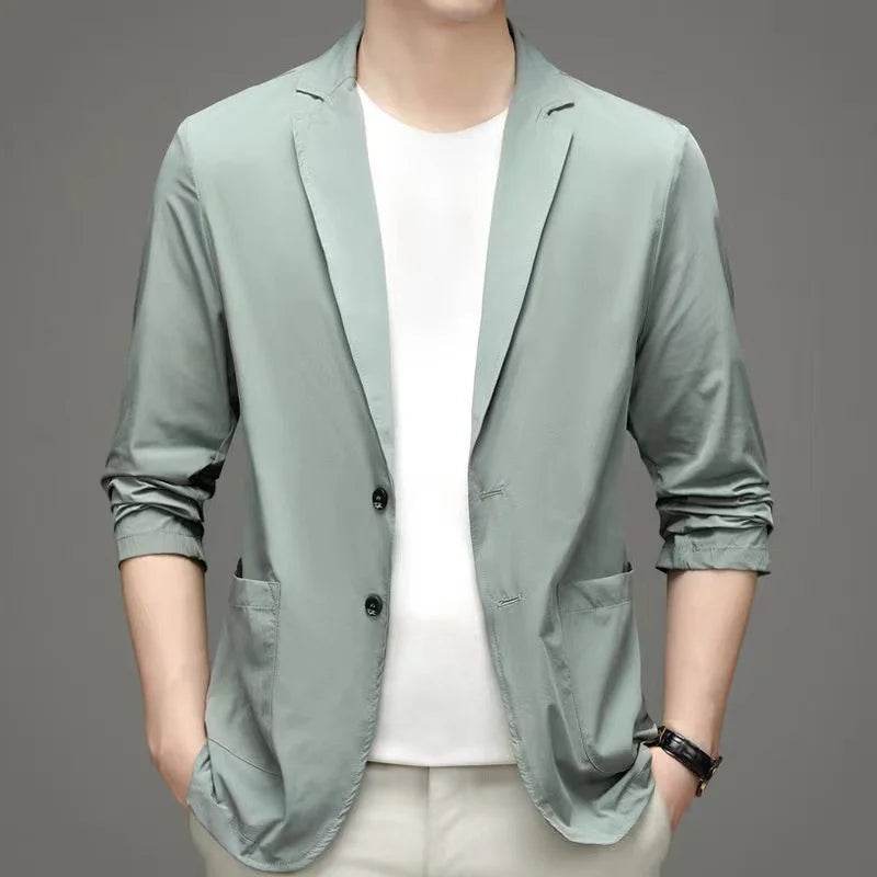 DAFIFY Plus Size Men's Business Blazer - Light Summer Casual Suit - Buy Center US
