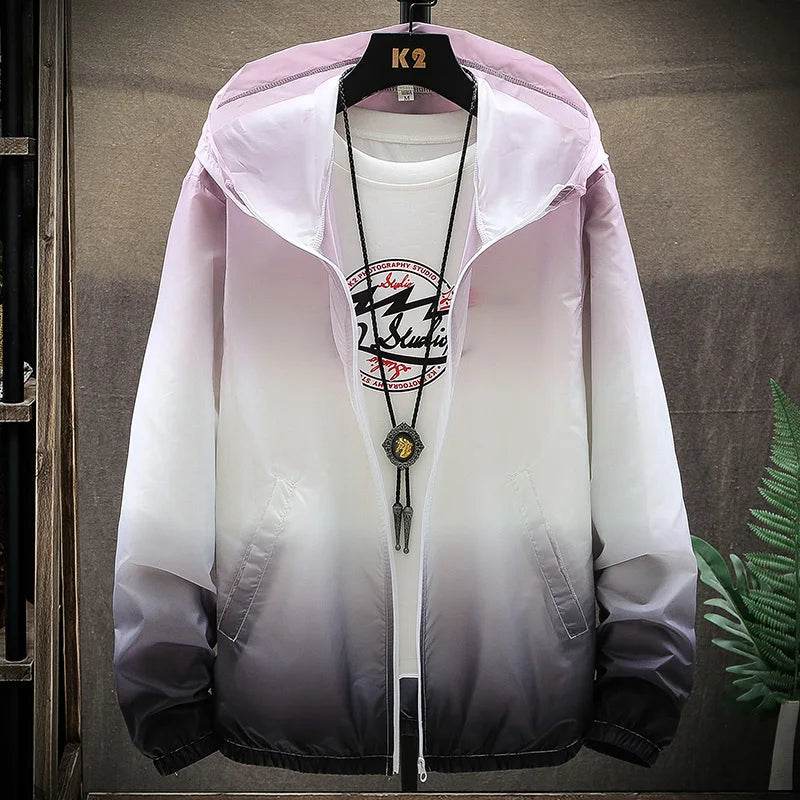 Men's Color Blocking Thin Jacket - Windproof & Breathable Summer Outerwear - Buy Center US