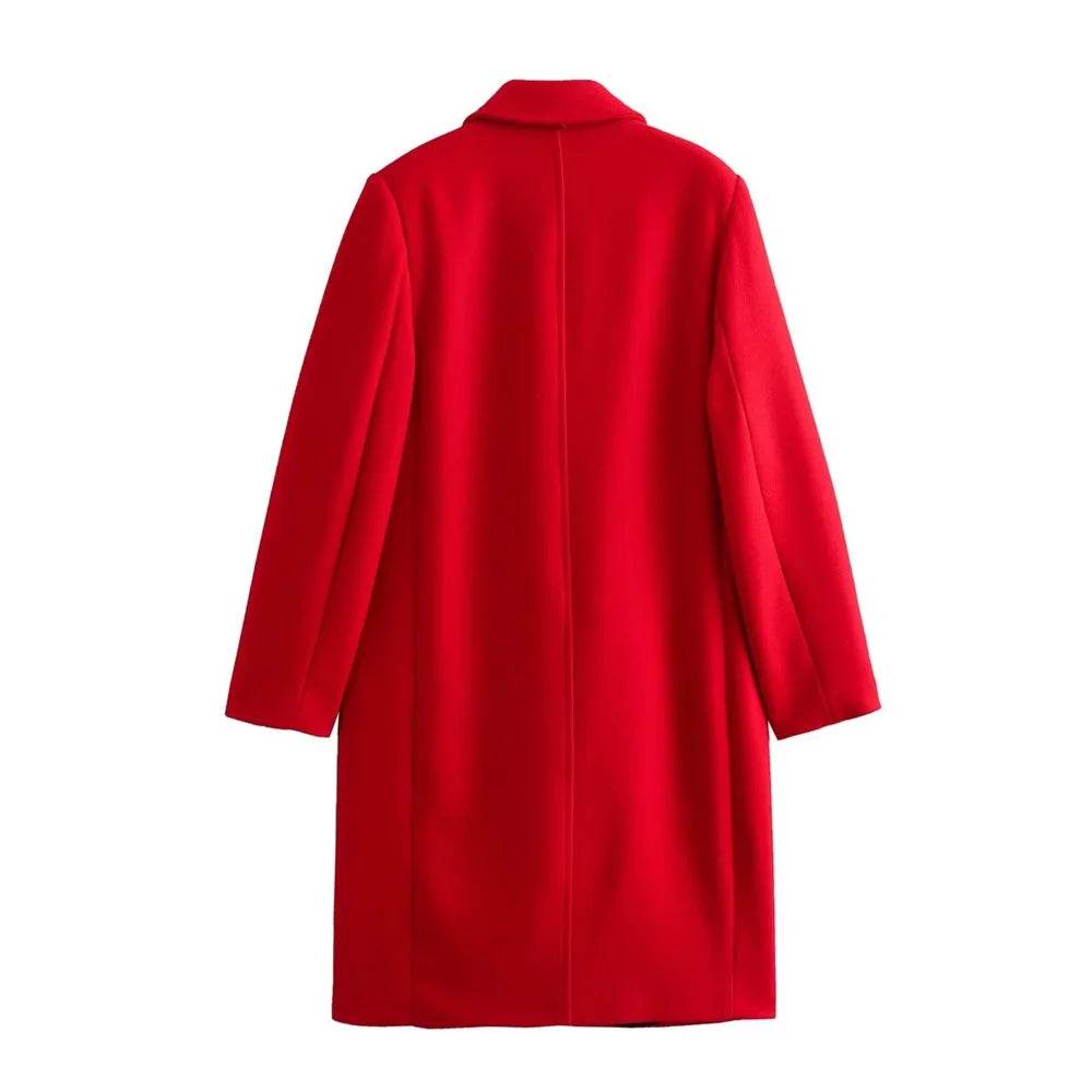 UNIZERA Women's Double Breasted Long Coat - Casual Autumn Fashion - Buy Center US