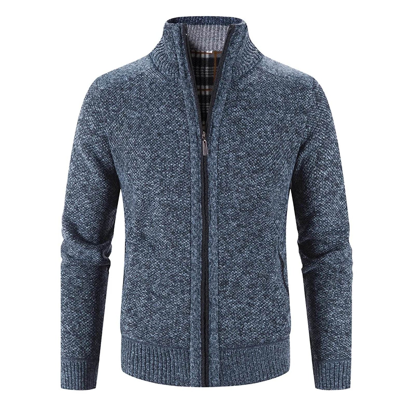 2024 Men’s Faux Fur Wool Jacket - Thick Long-Sleeved Casual Coat - Buy Center US