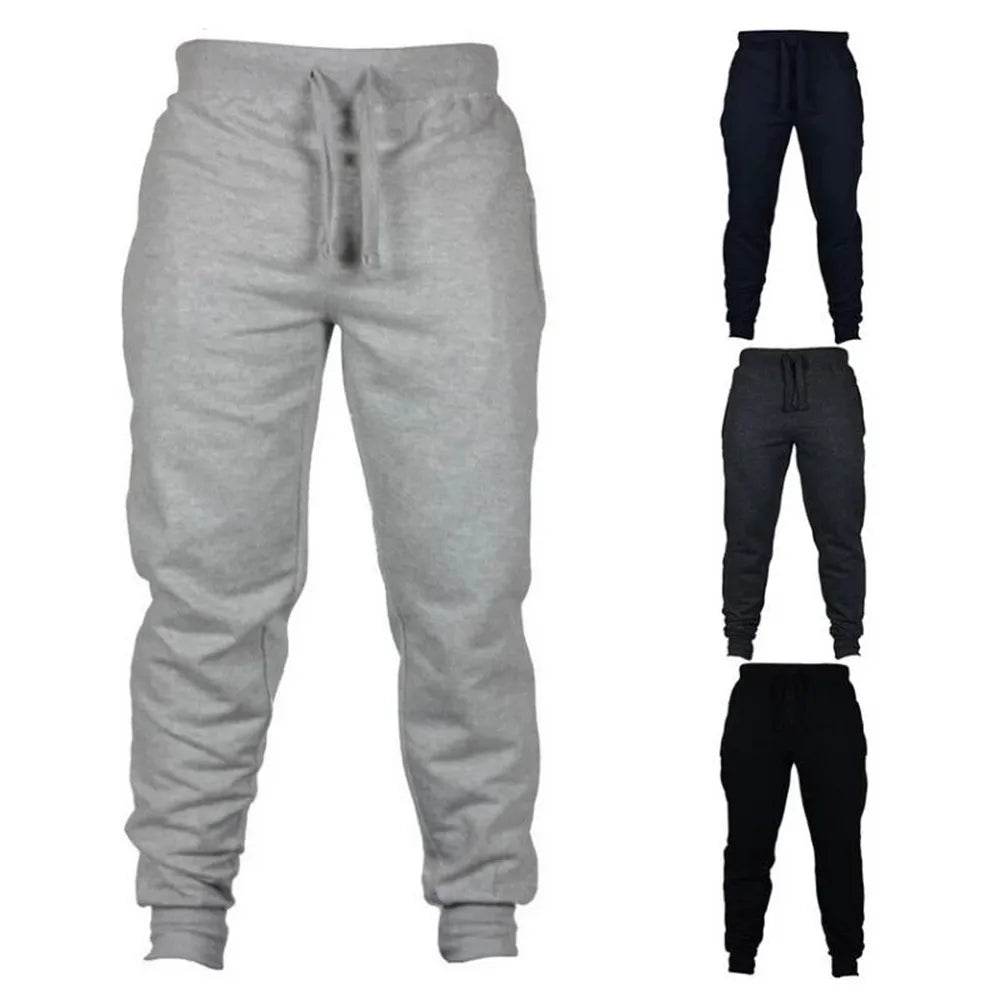 2023 Men's Casual Joggers - Fleece Sportswear Bottoms for Fitness - Buy Center US