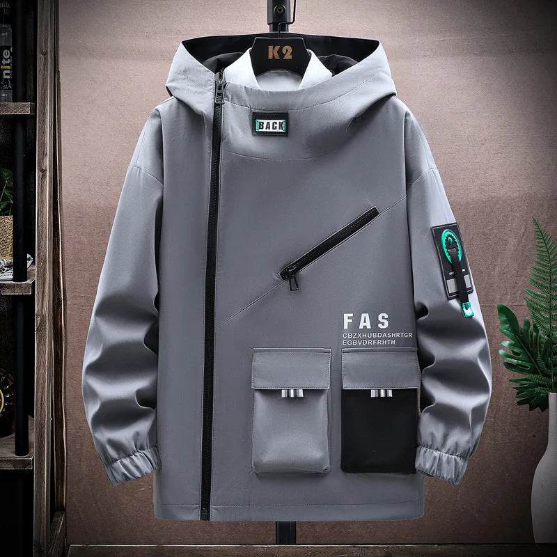 Men's Zipper Hooded Jacket - Casual Spring & Autumn Pullover Coat - Buy Center US