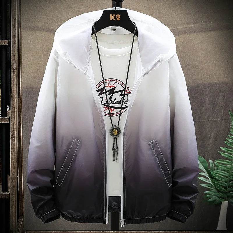 Men's Color Blocking Thin Jacket - Windproof & Breathable Summer Outerwear - Buy Center US