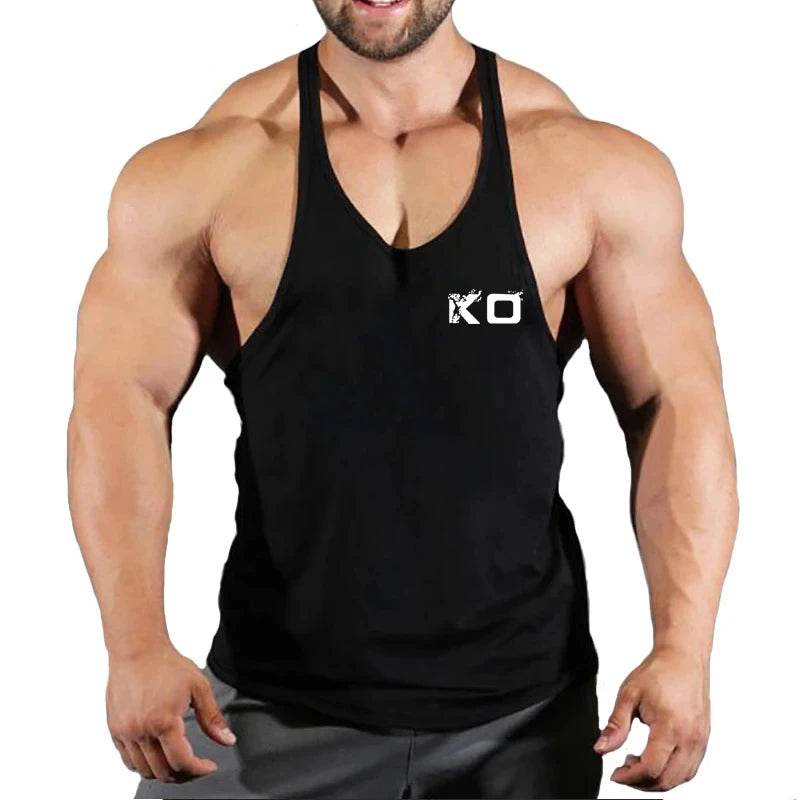Men's Fitness Stringer Singlet Gym Shirt - V-Neck Sportswear Tank Top - Buy Center US