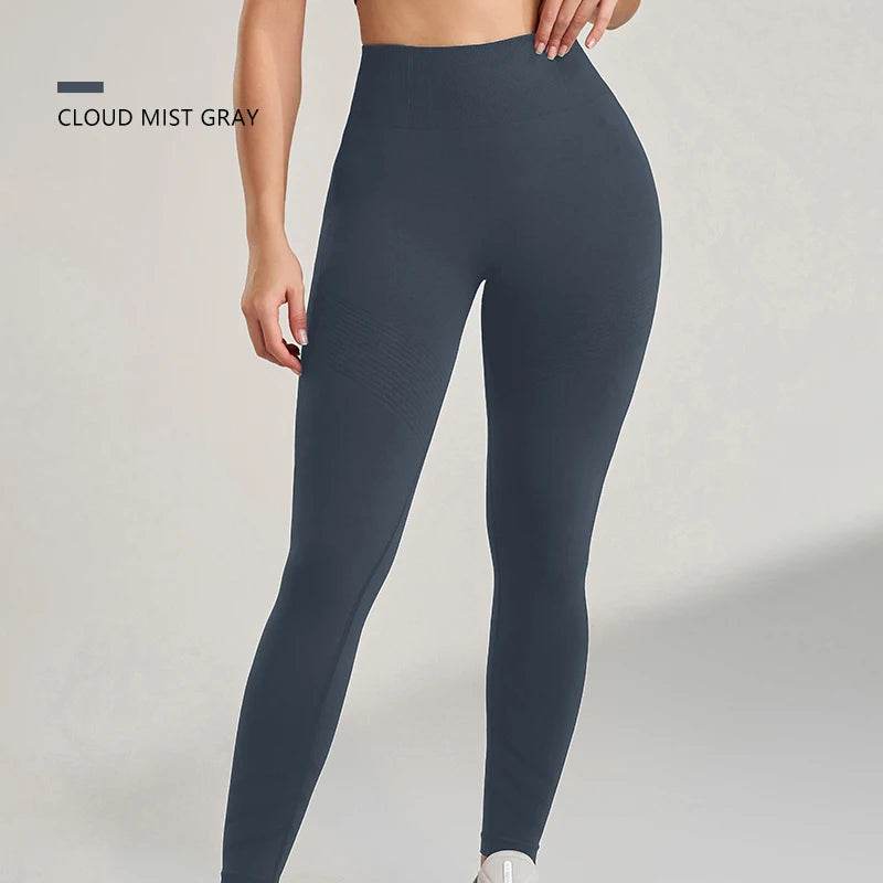 High-Waisted Seamless Yoga Pants - Peach Butt Lift Fit for Women - Buy Center US