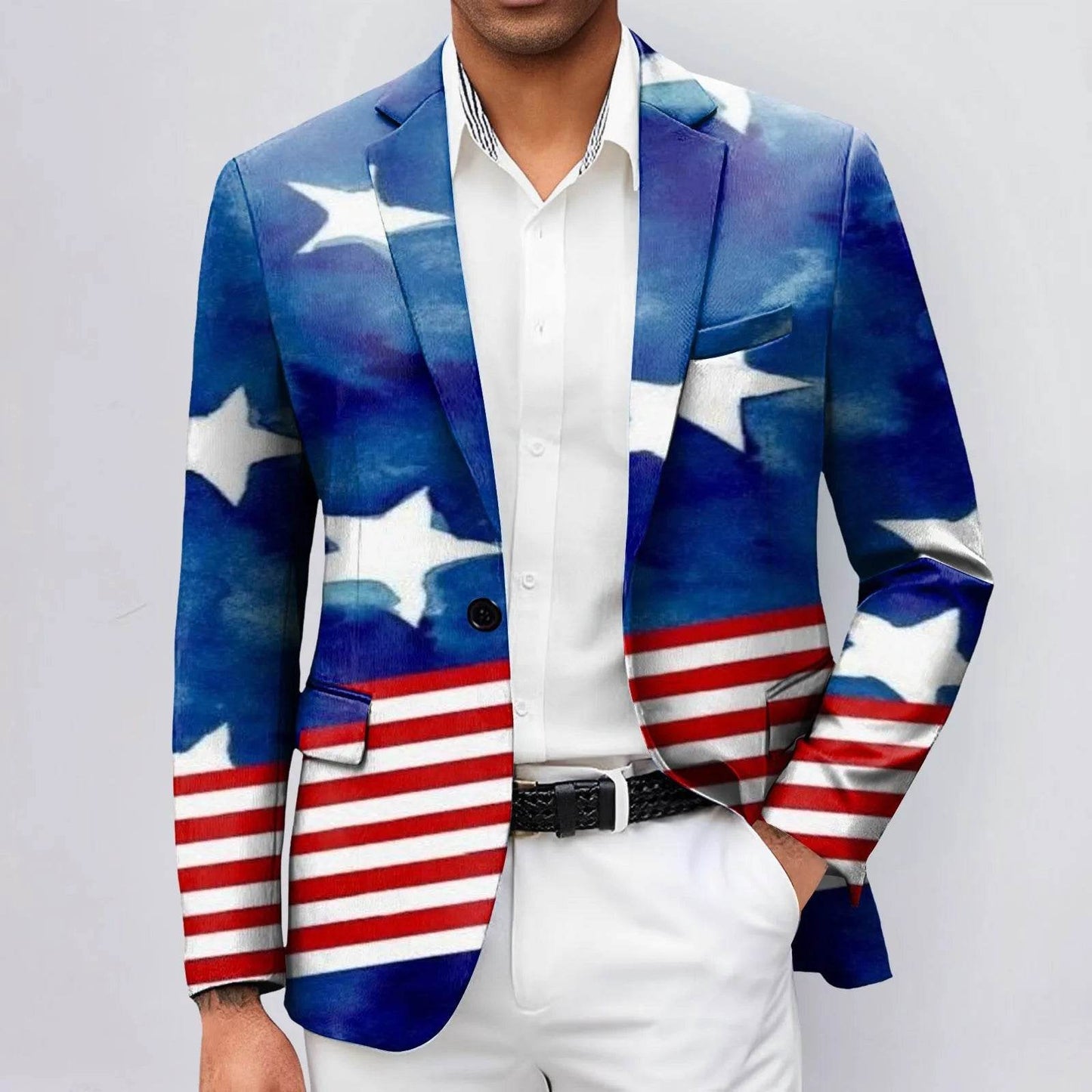 Stylish 3D Printed Jacquard Suit Jacket for Men - Business & Fashion - Buy Center US