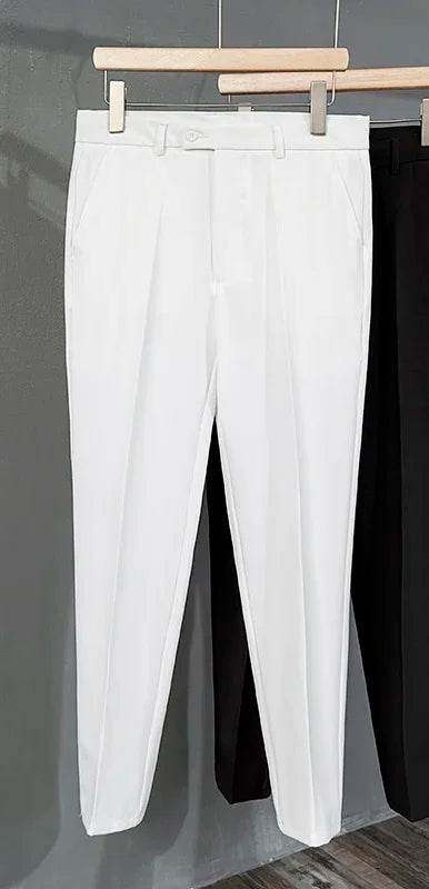 Men's Slim Fit Suit Pants - 5 Colors, Classic Business Trousers - Buy Center US