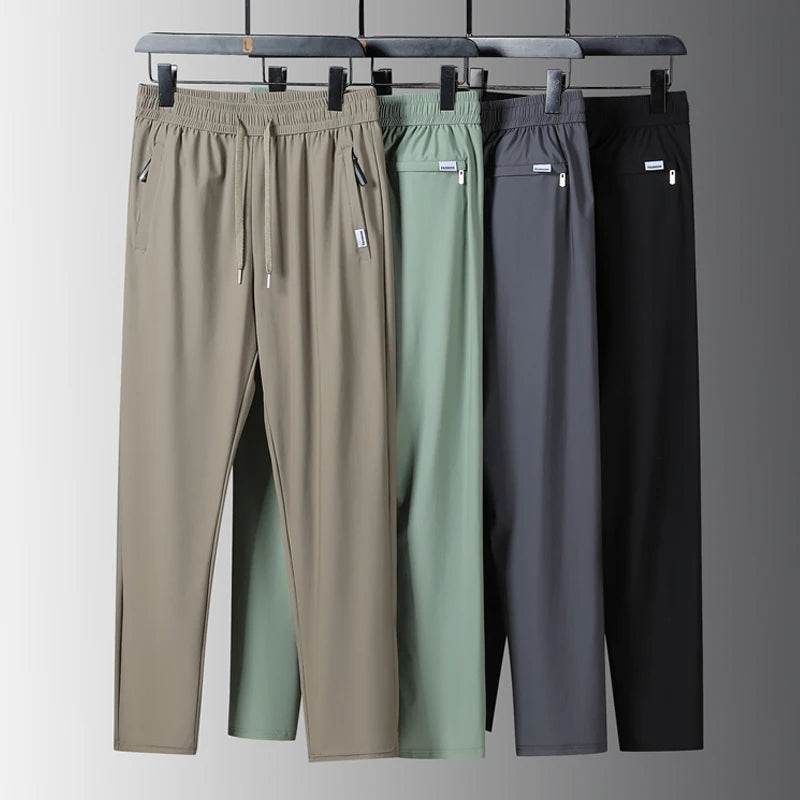 Men's Summer Quick Dry Loose Straight Leg Pants - High Elasticity Sports Wear - Buy Center US
