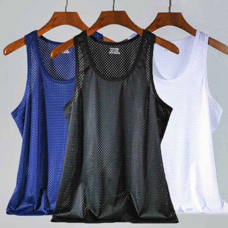 2024 Men's Summer Mesh Tank Tops - Quick-Drying & Breathable Vest - Buy Center US