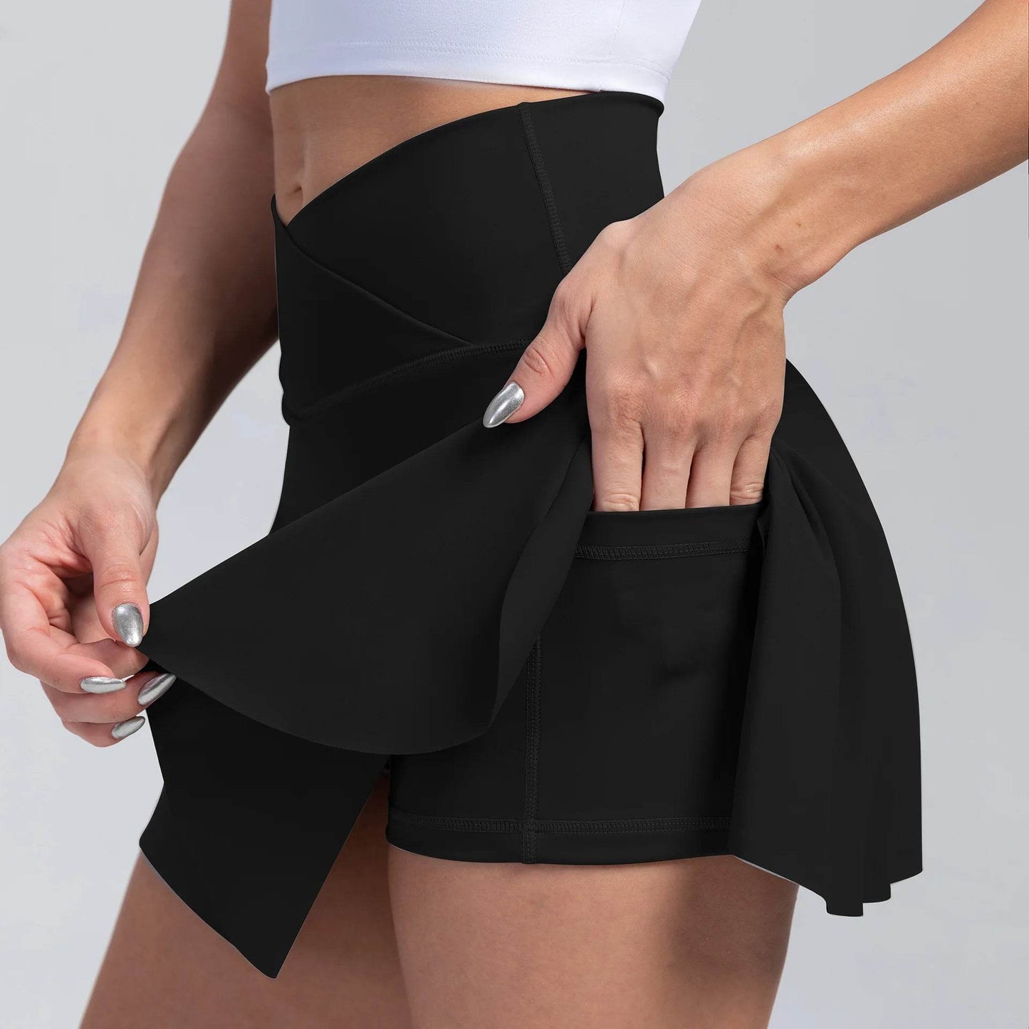 LUOBOLAN 2 in 1 Women’s Sports Skirt - Anti-Exposure Gym Shorts - Buy Center US