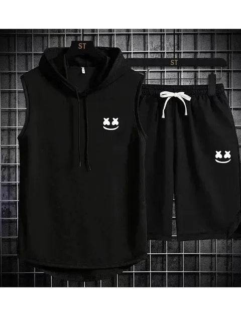 Summer Men's Two Piece Set - Casual T-Shirt & Shorts Tracksuit - Buy Center US