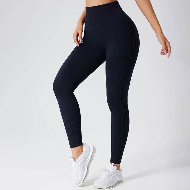 High-Waisted Seamless Yoga Pants - Peach Butt Lift Fit for Women - Buy Center US