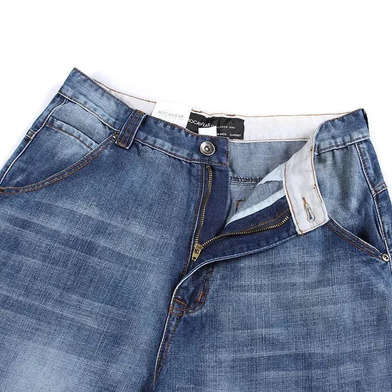 DOIYTT Men’s Baggy Jeans - Large Size, Multi-Pocket Denim Trousers - Buy Center US