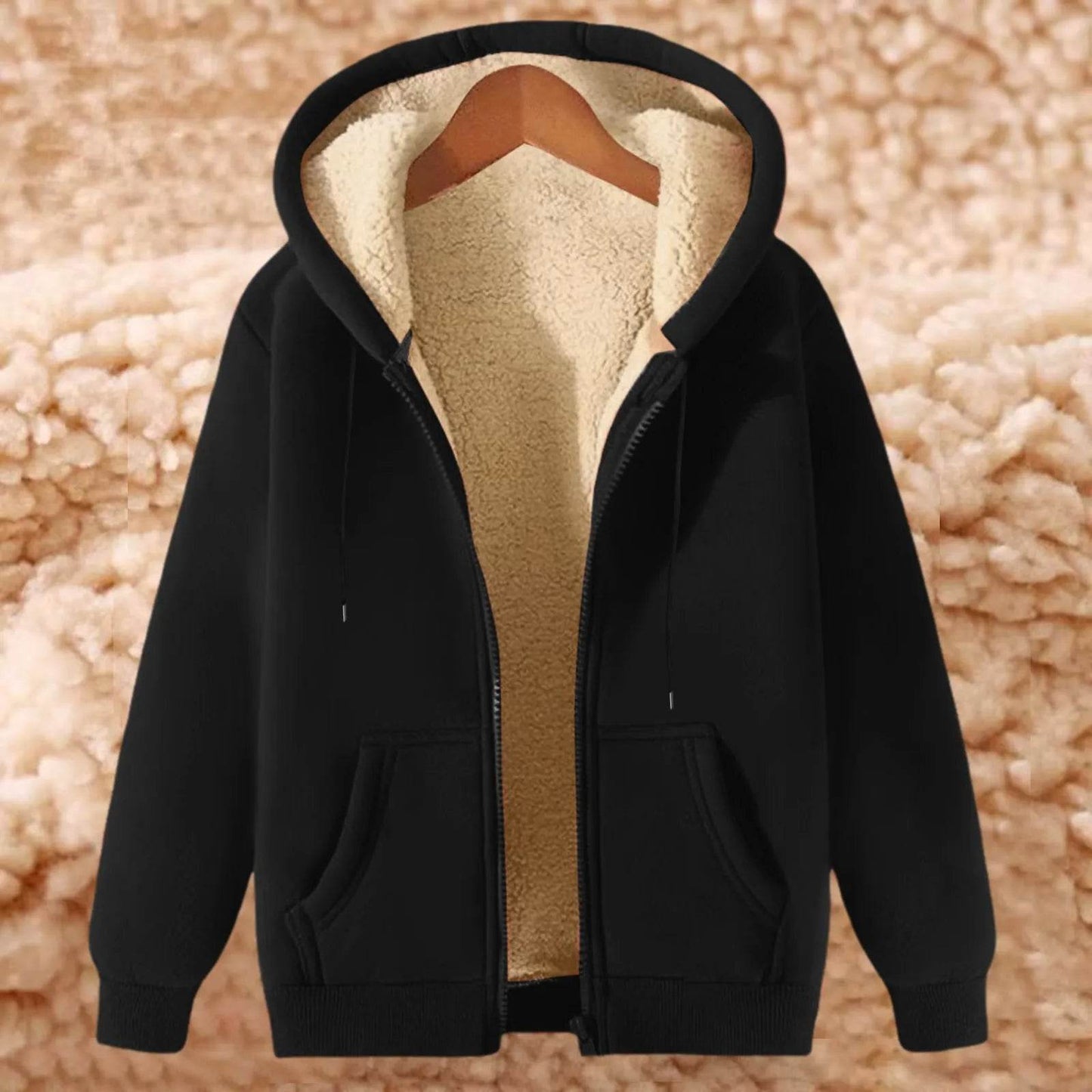 Men's Winter Hooded Jacket - Fleece Lined, Zip Up, Casual Style - Buy Center US