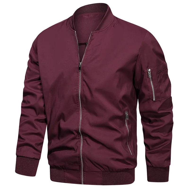 ReFire Gear Men's Lightweight Bomber Jacket - Casual Spring & Autumn Style - Buy Center US