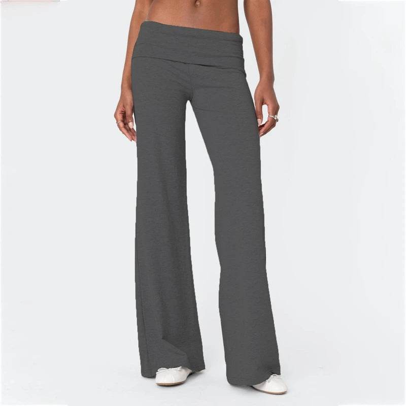 Maemukilabe Casual Wide Leg Sweatpants - Low Rise Flare for Women - Buy Center US
