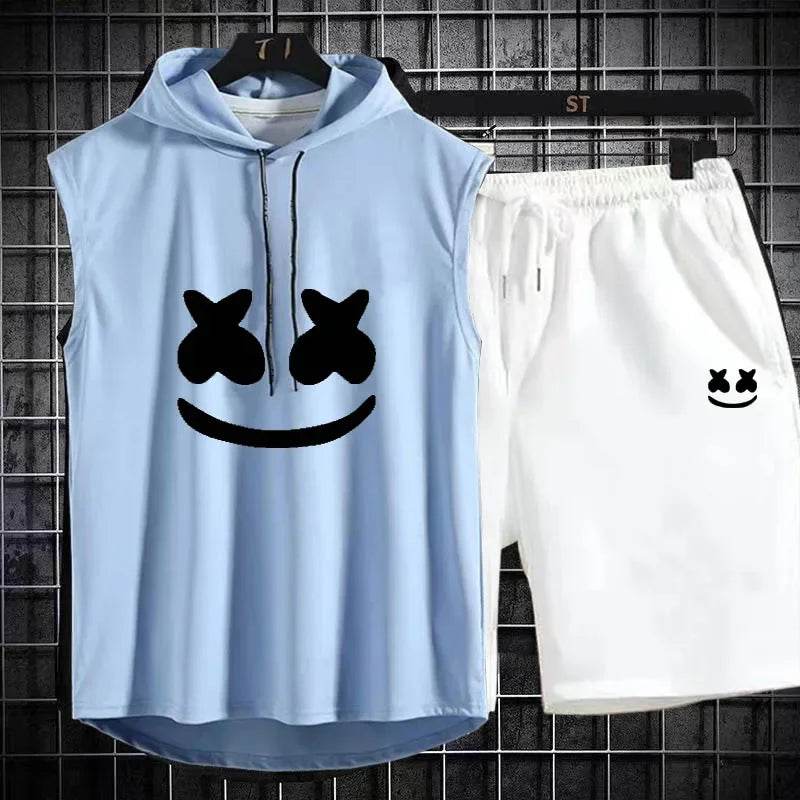 Summer Men's Two Piece Set - Casual T-Shirt & Shorts Tracksuit - Buy Center US