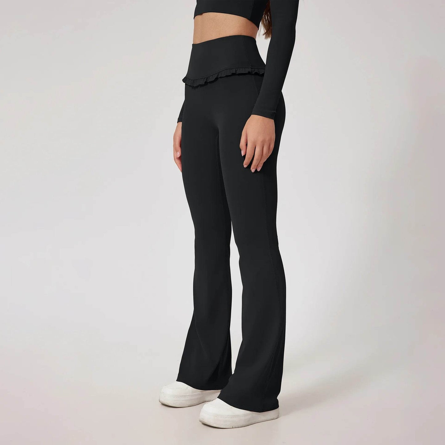 Mr.Nut Women's Workout Flare Pants - Soft, High Elastic, Breathable - Buy Center US
