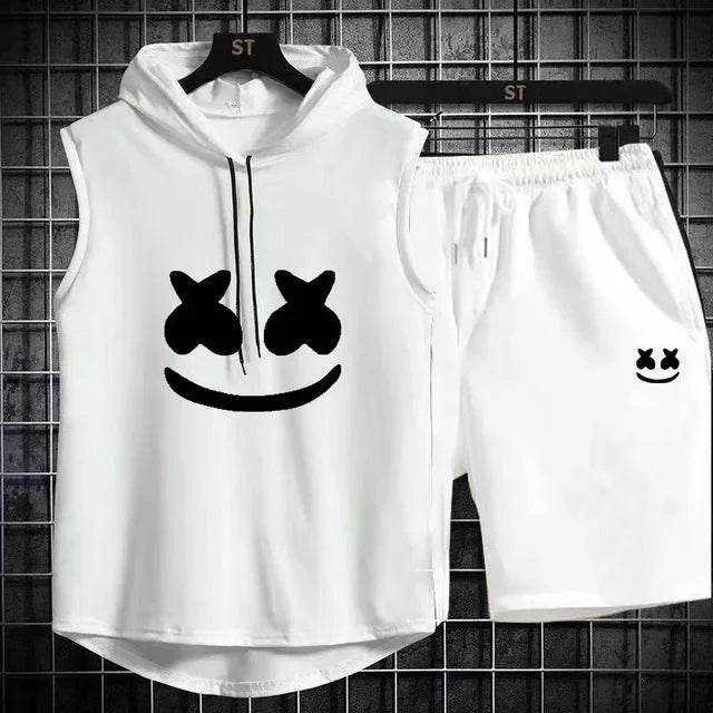 Summer Men's Two Piece Set - Casual T-Shirt & Shorts Tracksuit - Buy Center US