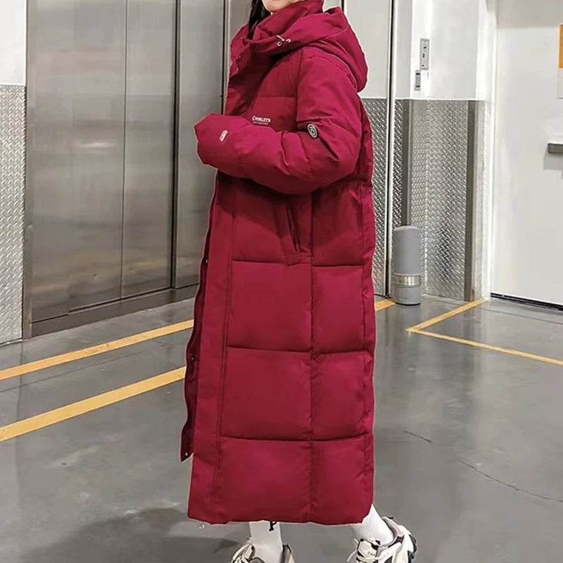 ITOOLIN Women's Oversized Zipper Down Coat - Autumn/Winter Warmth - Buy Center US
