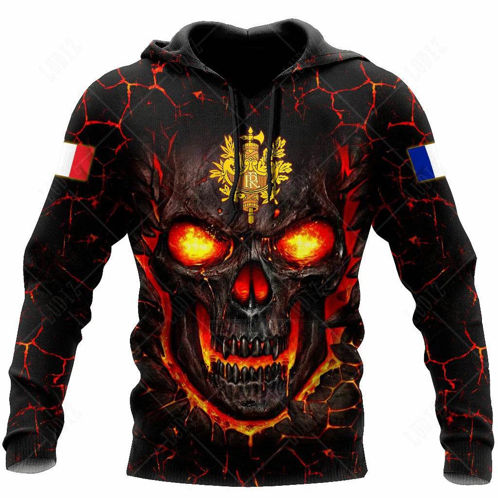 Men's 3D Print France Flag Hoodie - Casual Long Sleeve Autumn Wear - Buy Center US