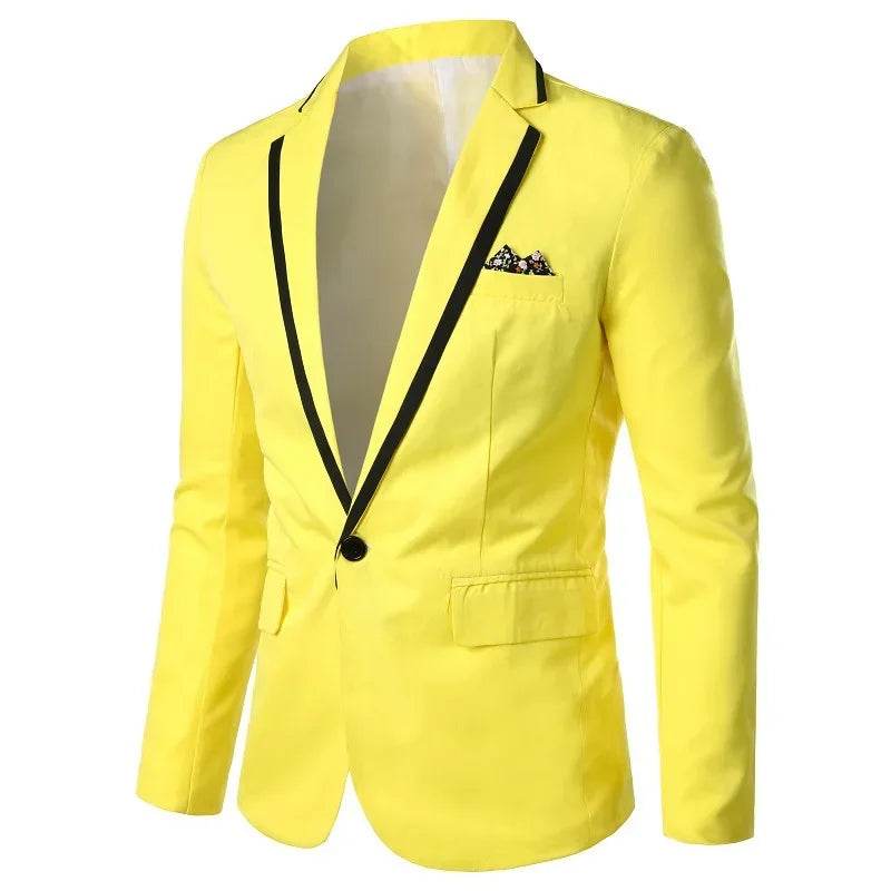 2023 Slims Men's Western Blazer - Stylish Solid Color for Casual Wear - Buy Center US