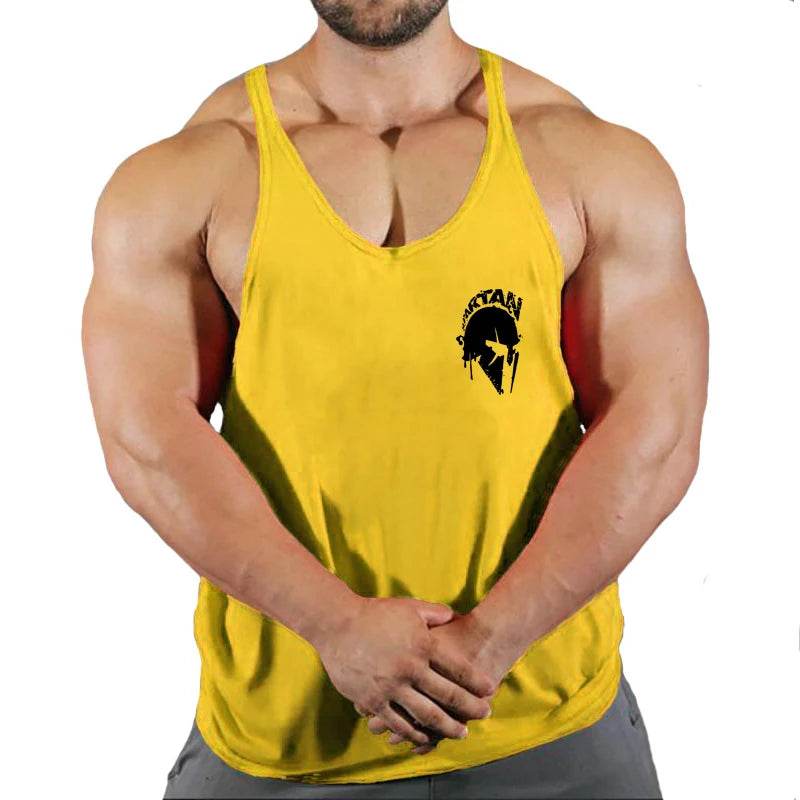 Men's Cotton Gym Running Tank Top - Casual Sleeveless Fitness Shirt - Buy Center US