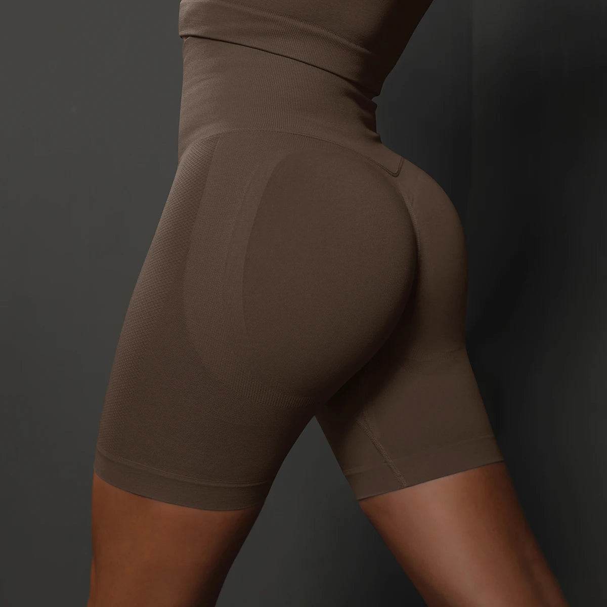 Hamidou High Waist Yoga Shorts for Women - Seamless Gym Fit - Buy Center US