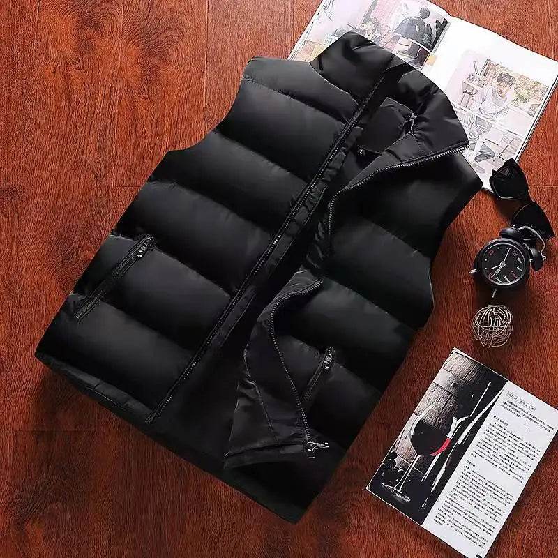 Aiwetin Men's Sleeveless Jacket - Warm Casual Vest for Autumn & Winter - Buy Center US