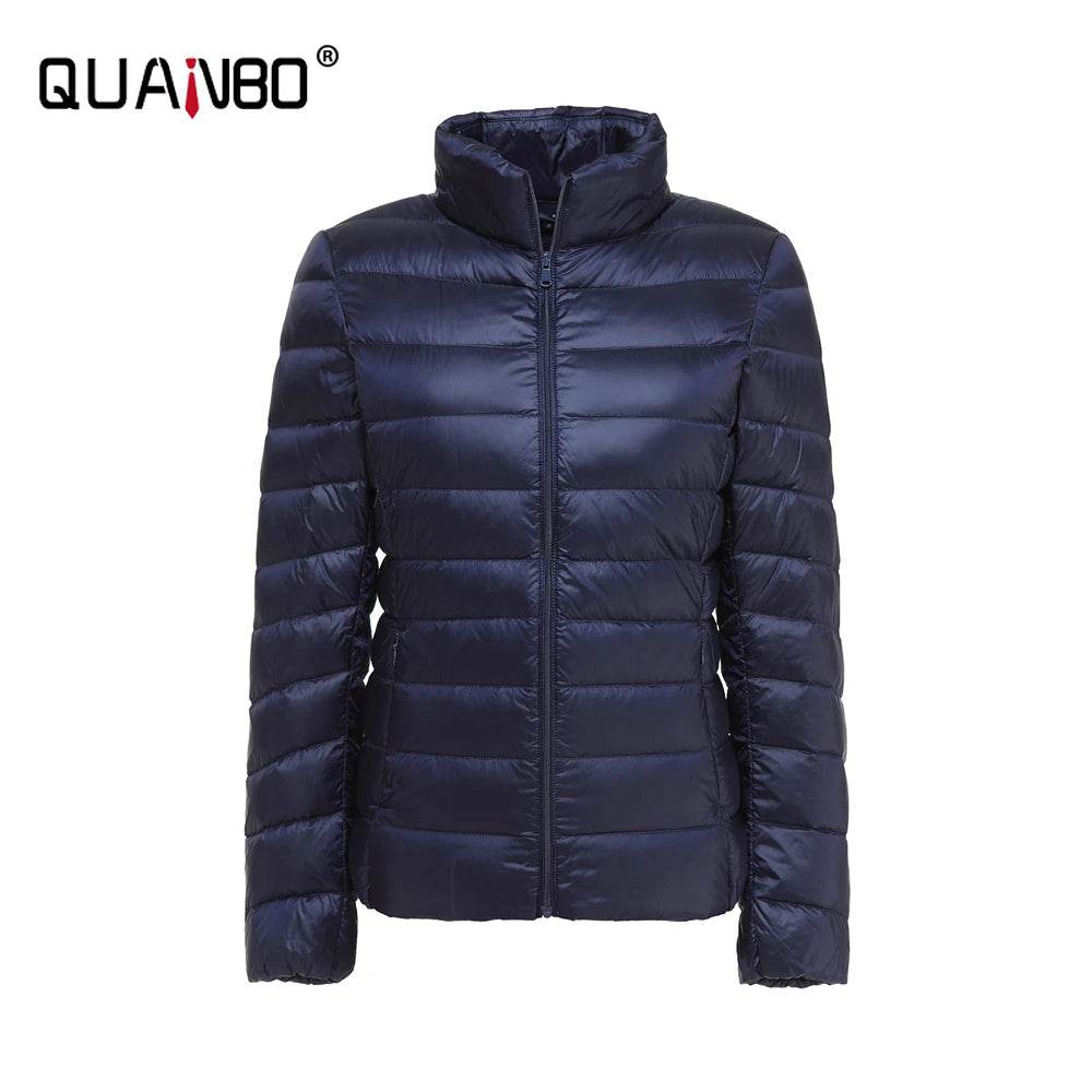 Ultralight Women’s Slim Fit Puffer Jacket - 15 Colors, Windproof Design - Buy Center US