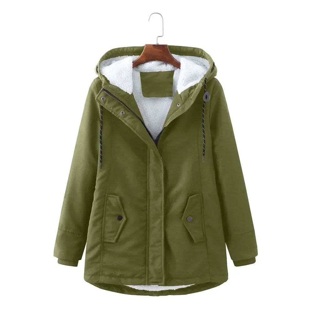 Kalenmos Women's Thick Warm Parka Coat - Casual Winter Jacket - Buy Center US