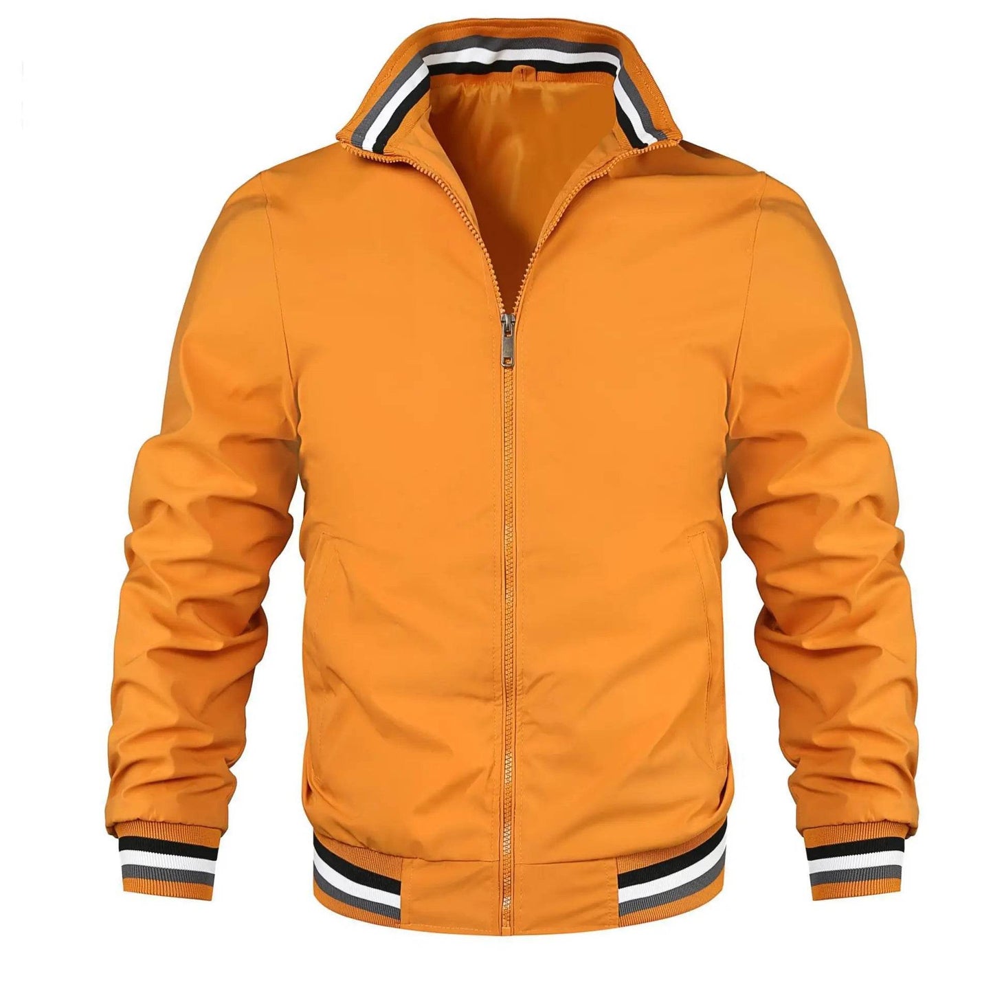Casual Men's Windbreak Bomber Jacket - Lightweight Spring & Summer Wear - Buy Center US