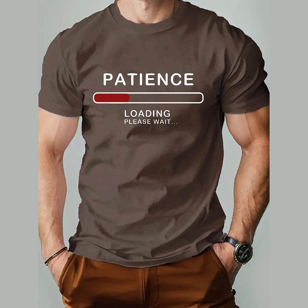 Trendy Summer Casual Men's T-Shirt - Oversized Letter Print, Quick Dry - Buy Center US