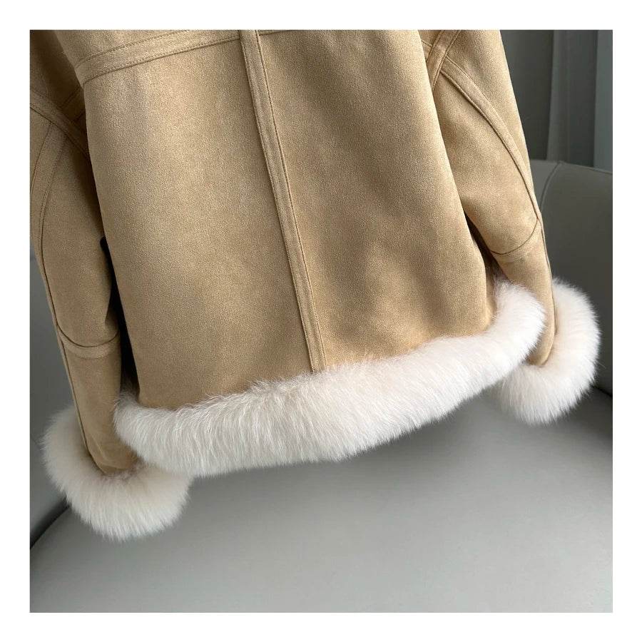 FURTJY Women's Real Fur Coat - Thick Duck Down Jacket for Winter - Buy Center US