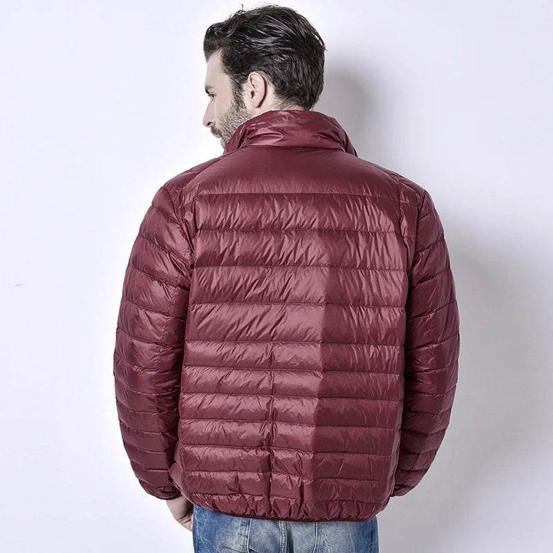 Left ROM Men's Ultralight Down Coat - Casual Jacket with Pockets - Buy Center US
