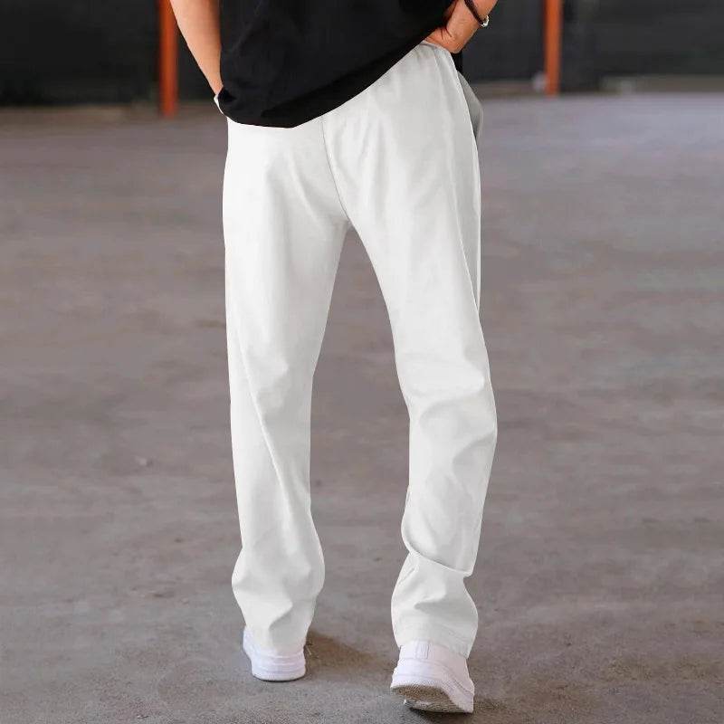 2024 Men's Casual Thin Pants - Spring/Summer Loose Straight Leg Style - Buy Center US
