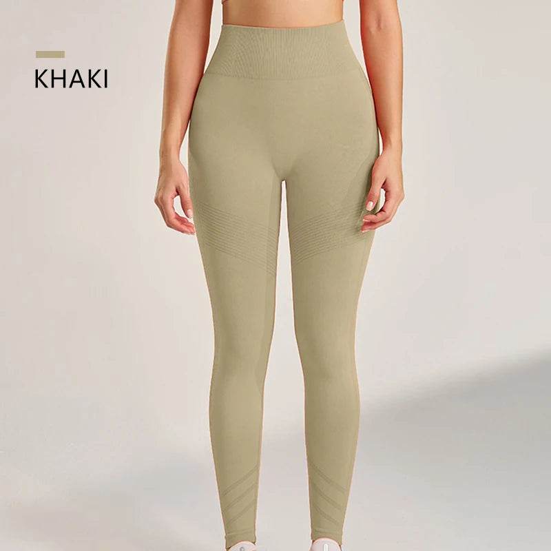 High-Waisted Seamless Yoga Pants - Peach Butt Lift Fit for Women - Buy Center US