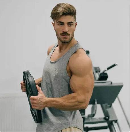 2024 Men's Cotton Gym Tank Tops - Casual Sleeveless Fitness Vest - Buy Center US