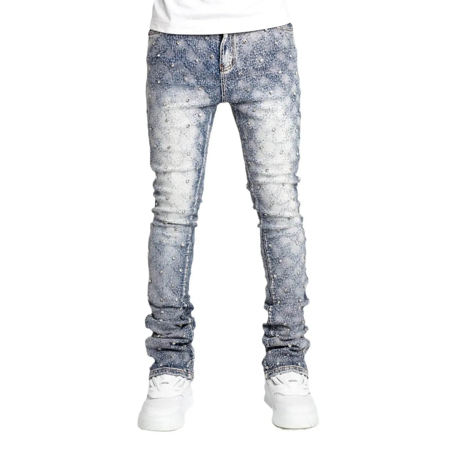 Naupang Men's Straight-Leg Denim Trousers - Casual Fashion Pants - Buy Center US