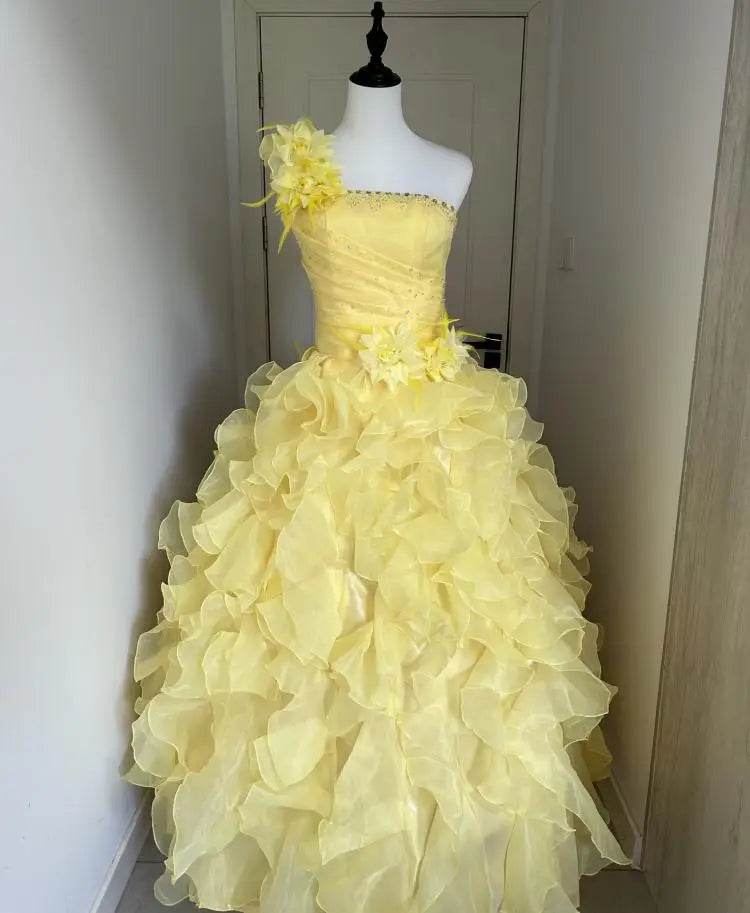 MAIYA LILY Candy Color Quinceanera Dresses - Plus Size Tiered Ball Gown - Buy Center US