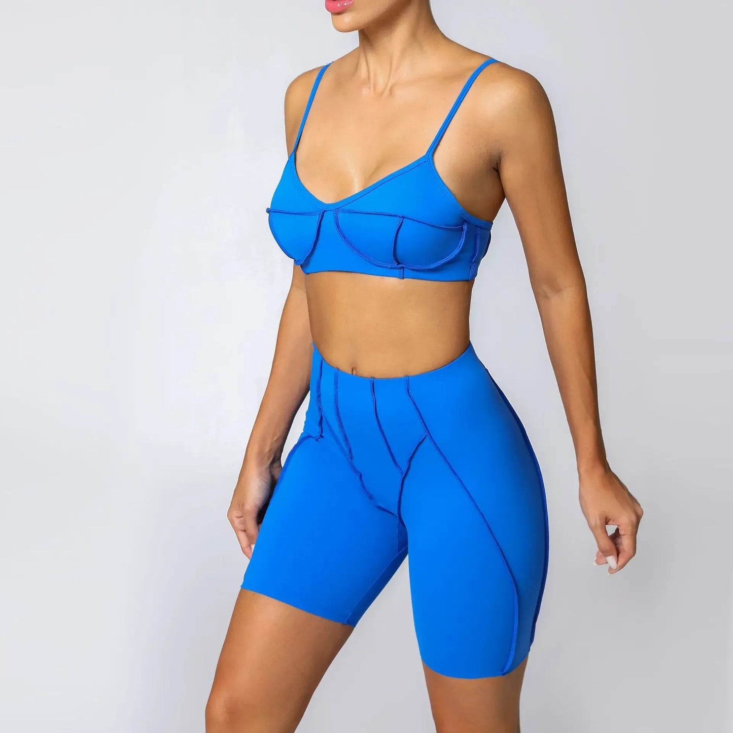 XPSAEG Women's Yoga Outfit Set - Sports Bra & Biker Shorts 2025 - Buy Center US