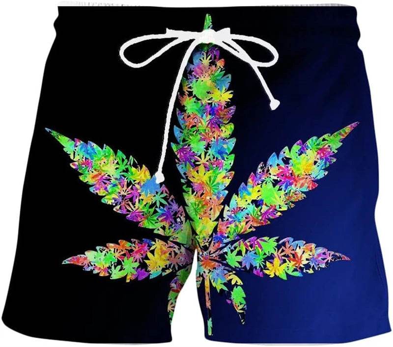 Men's 3D Print Beach Shorts - Casual Quick Drying Summer Swimwear - Buy Center US