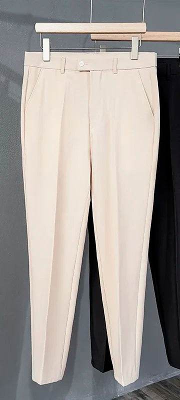 Men's Slim Fit Suit Pants - 5 Colors, Classic Business Trousers - Buy Center US