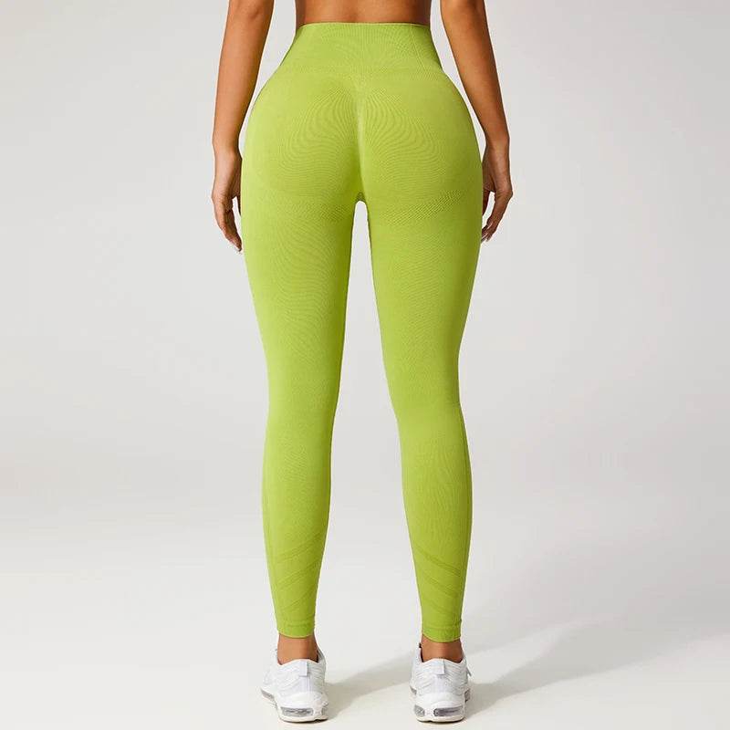 High-Waisted Seamless Yoga Pants - Peach Butt Lift Fit for Women - Buy Center US