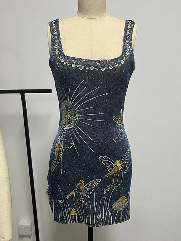 Chic Sequin Halter Party Dress - Slim Fit, Above Knee Length - Buy Center US