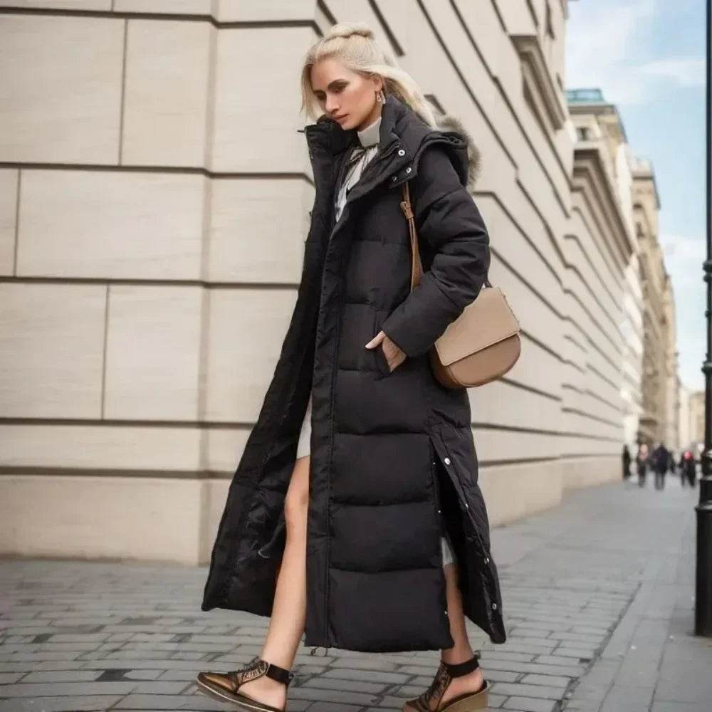 Nowsaa Women's Thick Warm Hooded Parka Coat - Autumn Winter Style - Buy Center US