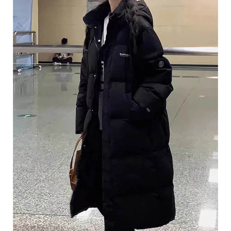ITOOLIN Women's Oversized Zipper Down Coat - Autumn/Winter Warmth - Buy Center US