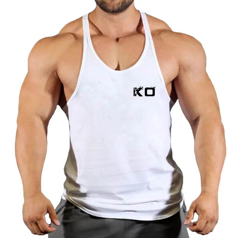Men's Fitness Stringer Singlet Gym Shirt - V-Neck Sportswear Tank Top - Buy Center US