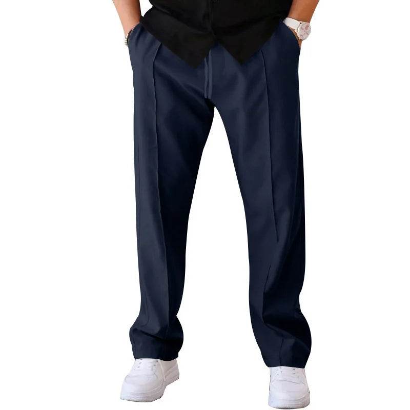 2024 Men's Casual Thin Pants - Spring/Summer Loose Straight Leg Style - Buy Center US